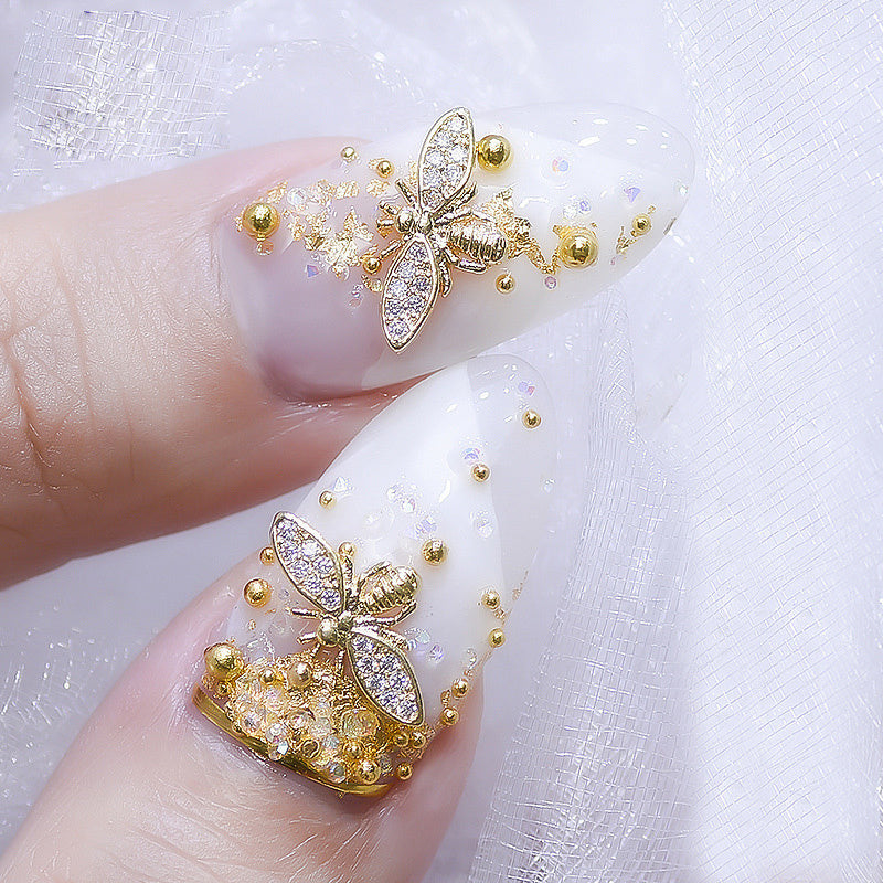 Diamond-studded bee DIY accessories-0