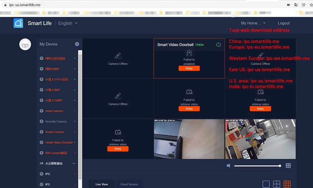 Tuya Smart WiFi Baby Cry Sound Detection Audio Video Baby Monitor PTZ Infrared 5Inch Monitor Camera 1080P Phone APP Remote View