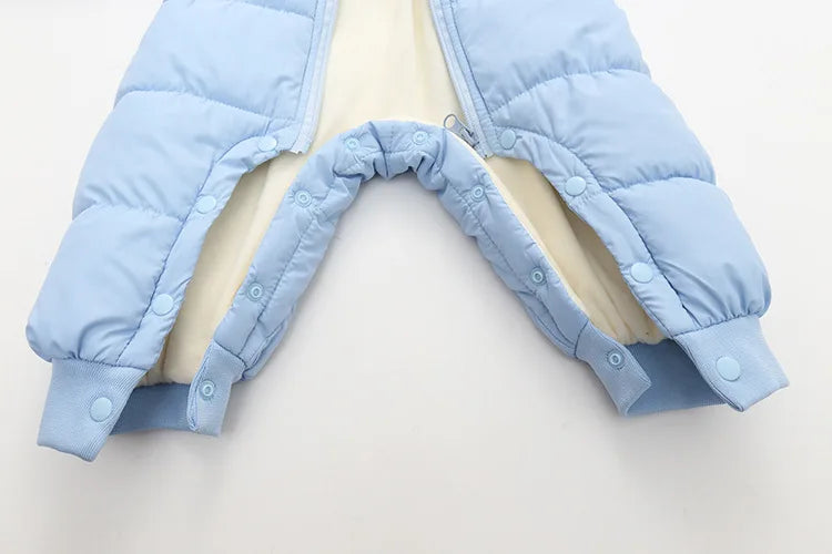 Baby's jumpsuit Baby Girls Clothes Newborn Winter Thick Rompers Infant Costume Coat Plus velvet Toddler Romper 0-3T boys Romper