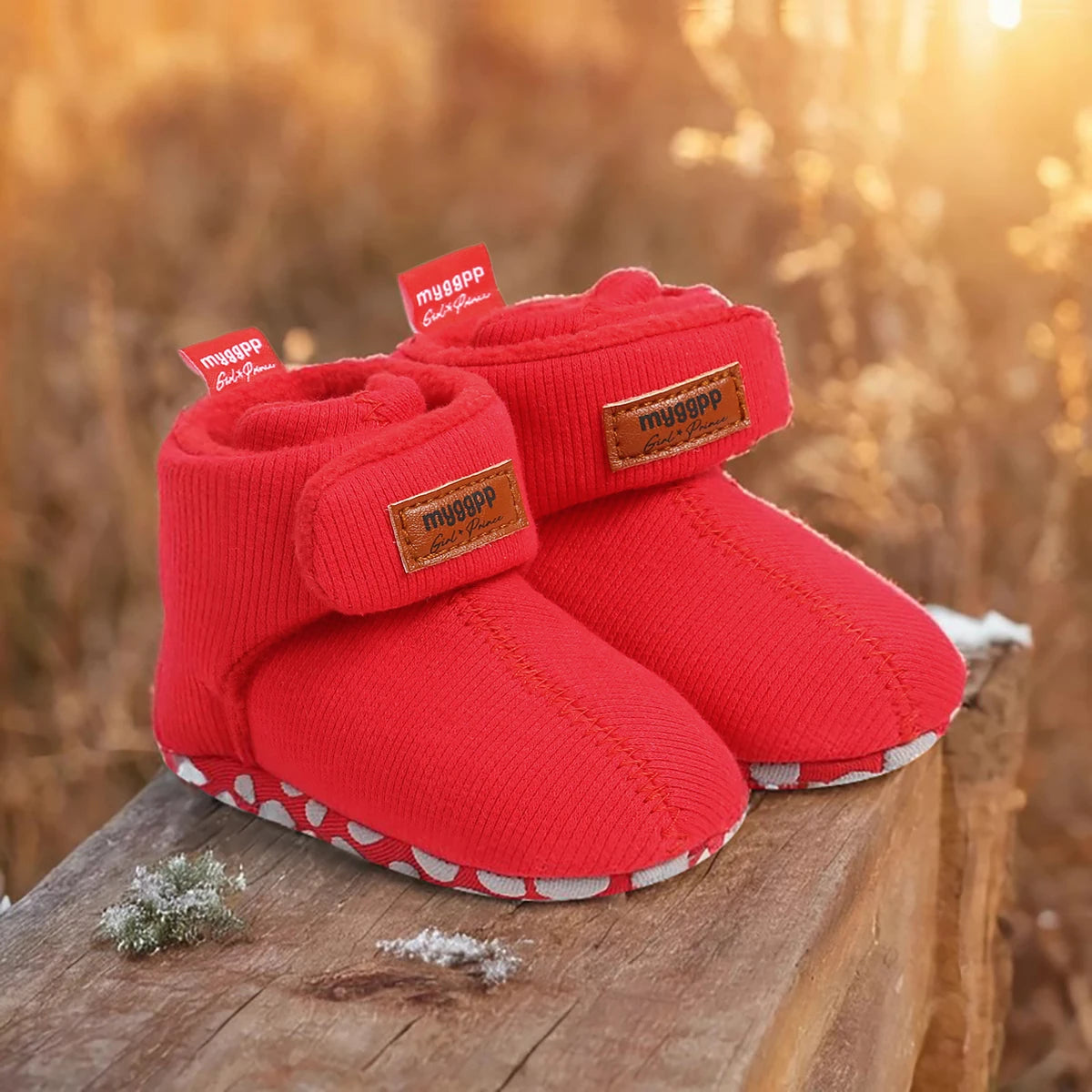 Newborn Baby Boy Girl Soft Fleece Booties Stay On Infant Slippers Socks Shoe Non Skid Gripper Toddler First Walkers Winter Ankle
