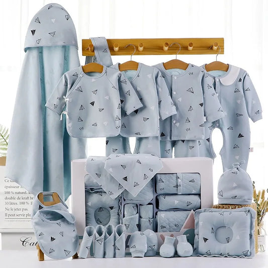 18/21pcs Newborn Clothes Baby Gift Pure Cotton Baby Set 0-6 Months Summer Autumn And Winter Kids Clothes Suit Unisex Without Box