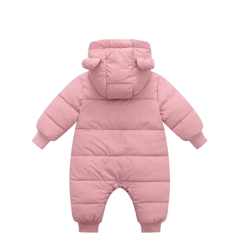 Baby's jumpsuit Baby Girls Clothes Newborn Winter Thick Rompers Infant Costume Coat Plus velvet Toddler Romper 0-3T boys Romper
