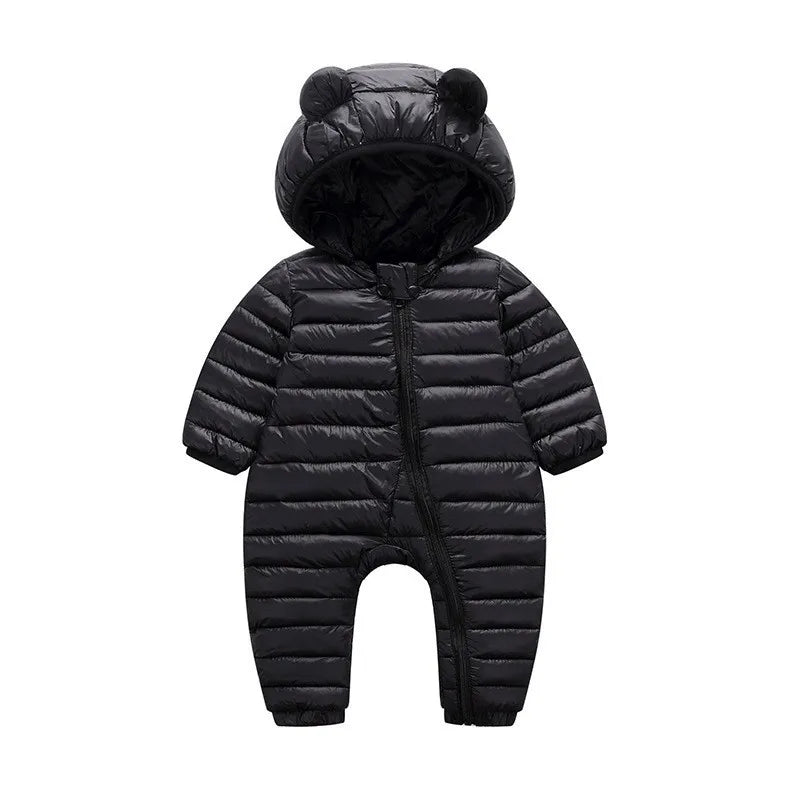 Baby's jumpsuit Baby Girls Clothes Newborn Winter Thick Rompers Infant Costume Coat Plus velvet Toddler Romper 0-3T boys Romper