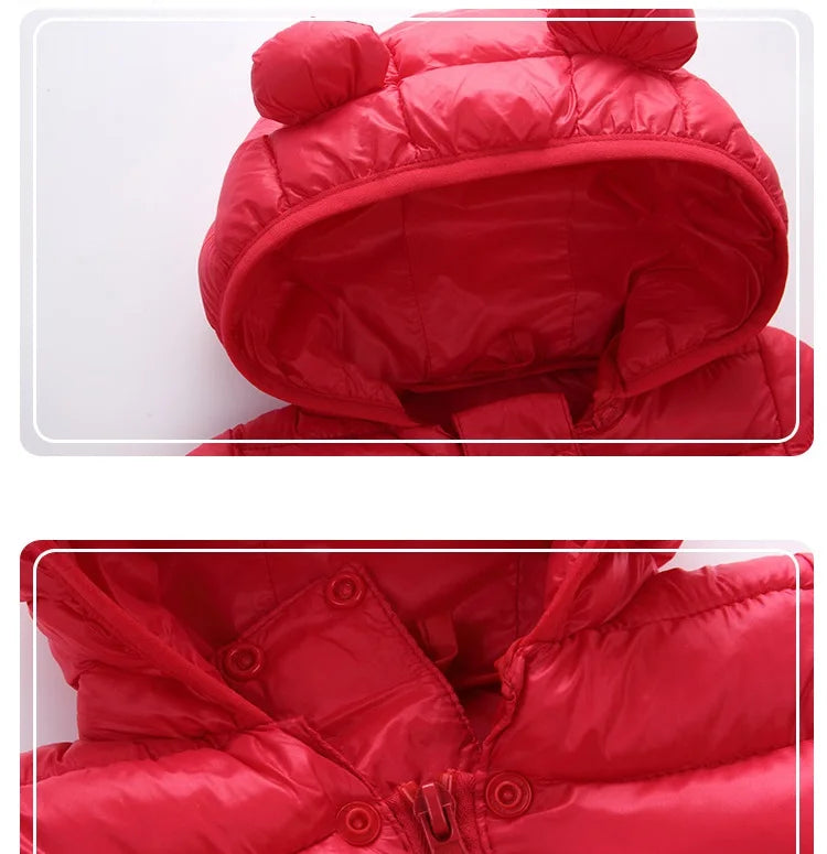 Baby's jumpsuit Baby Girls Clothes Newborn Winter Thick Rompers Infant Costume Coat Plus velvet Toddler Romper 0-3T boys Romper