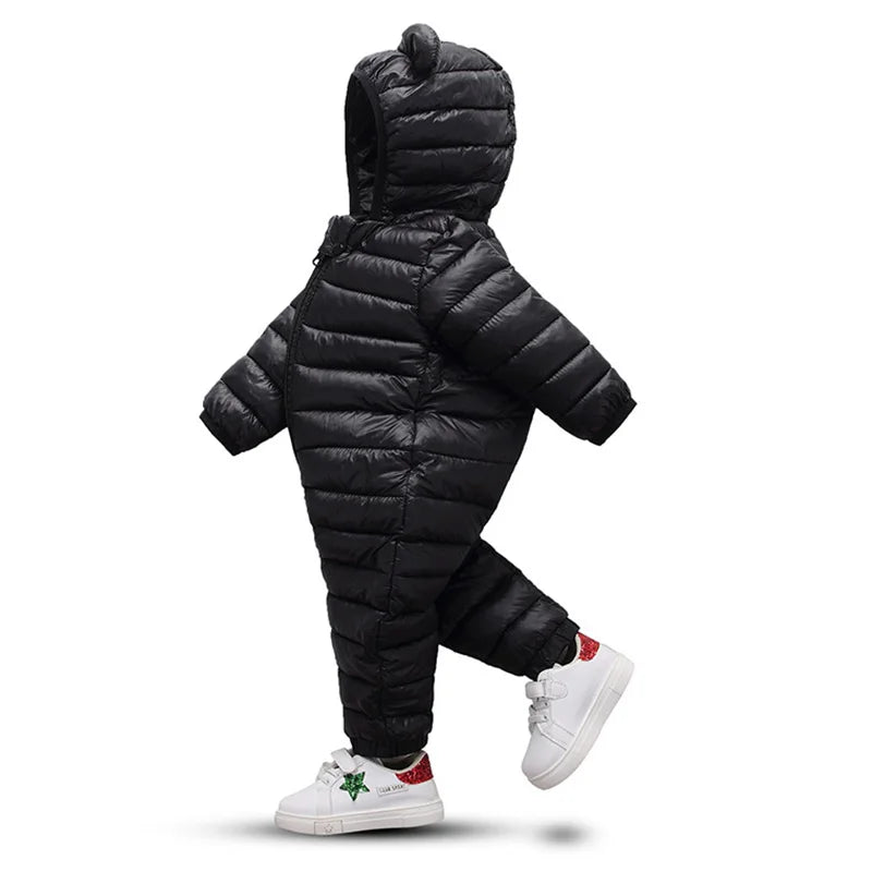 Baby's jumpsuit Baby Girls Clothes Newborn Winter Thick Rompers Infant Costume Coat Plus velvet Toddler Romper 0-3T boys Romper