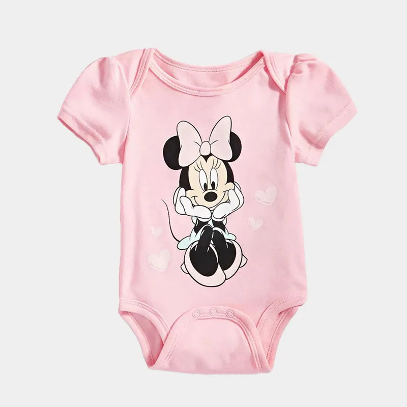 Summer Fashion Baby Clothes for 0-18Months Mickey Mouse Baby Boy Romper Infant Girl Jumpsuits