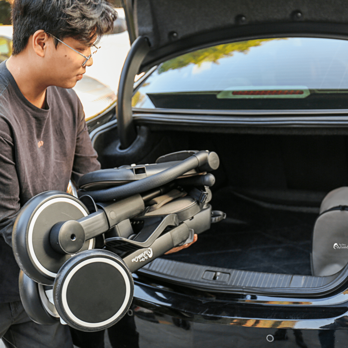 Foryourlittleone Xplor Plus 6 in 1 Foldable Trike - Grey Olive (10m-5y)-4