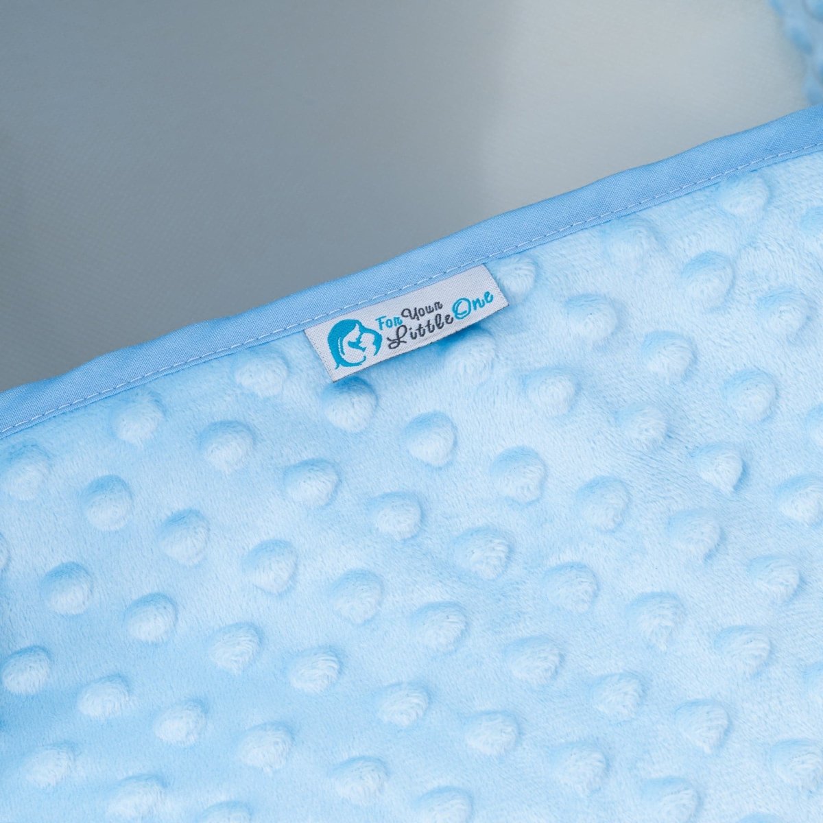 Pod Blue Dimple Moses Basket Bedding Set-4