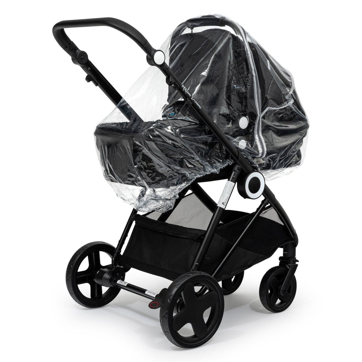 Universal Rain Cover For 2 in 1 Prams - Fits All Models-3