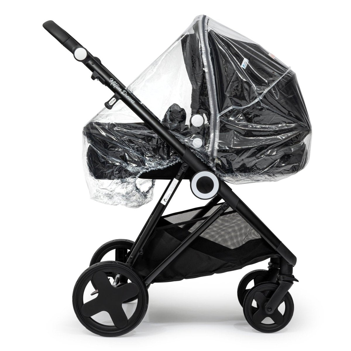 Universal Rain Cover For 2 in 1 Prams - Fits All Models-4