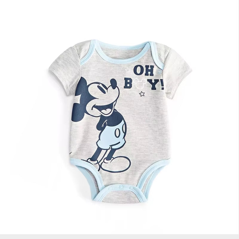Summer Fashion Baby Clothes for 0-18Months Mickey Mouse Baby Boy Romper Infant Girl Jumpsuits