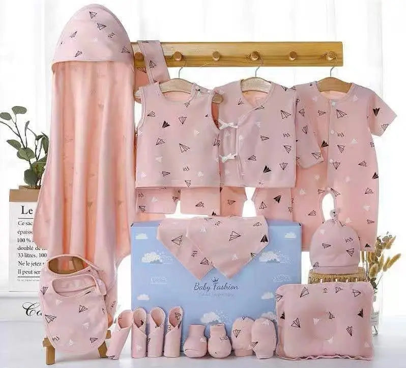 18/21pcs Newborn Clothes Baby Gift Pure Cotton Baby Set 0-6 Months Summer Autumn And Winter Kids Clothes Suit Unisex Without Box