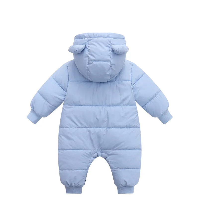 Baby's jumpsuit Baby Girls Clothes Newborn Winter Thick Rompers Infant Costume Coat Plus velvet Toddler Romper 0-3T boys Romper