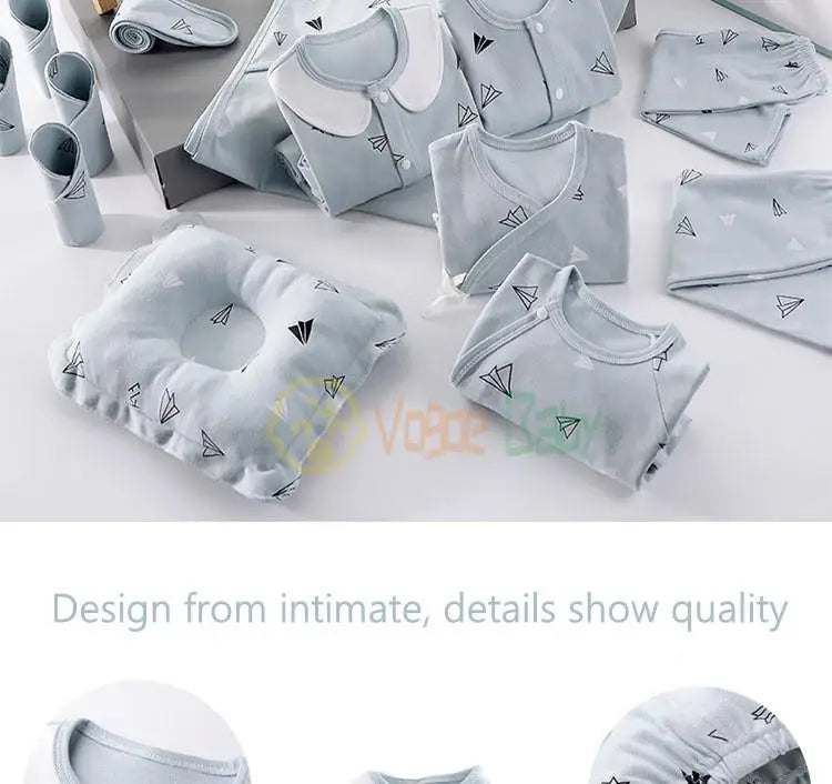 18/21pcs Newborn Clothes Baby Gift Pure Cotton Baby Set 0-6 Months Summer Autumn And Winter Kids Clothes Suit Unisex Without Box