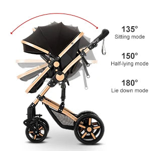 Baby Stroller lightweight strollers 3 in 1 Stroller Baby Walker Baby Trolley 588 Baby Stroller Car for Newborn Baby Travel pram