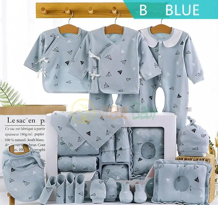 18/21pcs Newborn Clothes Baby Gift Pure Cotton Baby Set 0-6 Months Summer Autumn And Winter Kids Clothes Suit Unisex Without Box