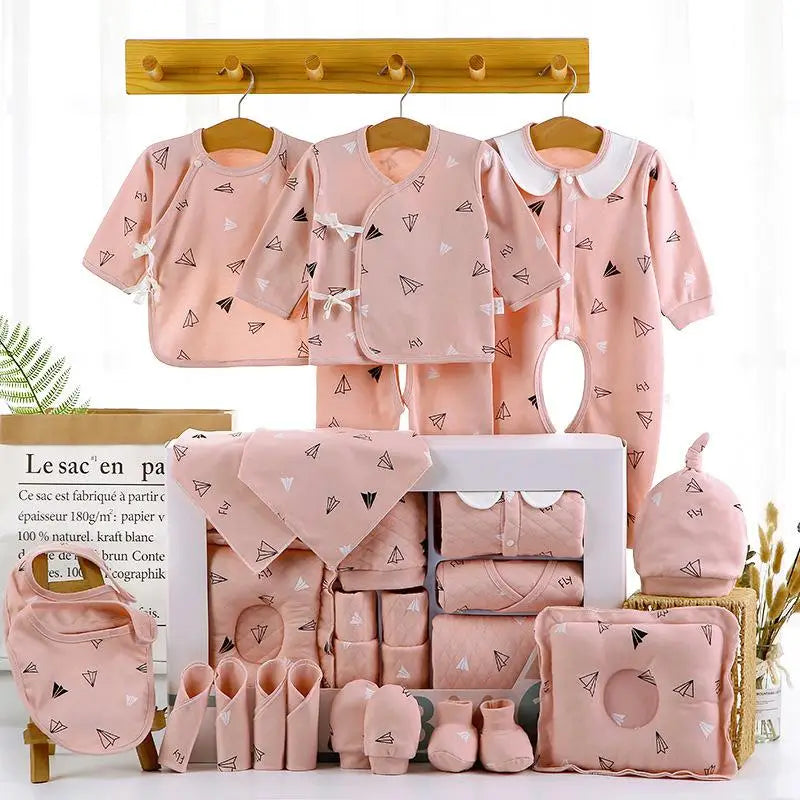 18/21pcs Newborn Clothes Baby Gift Pure Cotton Baby Set 0-6 Months Summer Autumn And Winter Kids Clothes Suit Unisex Without Box