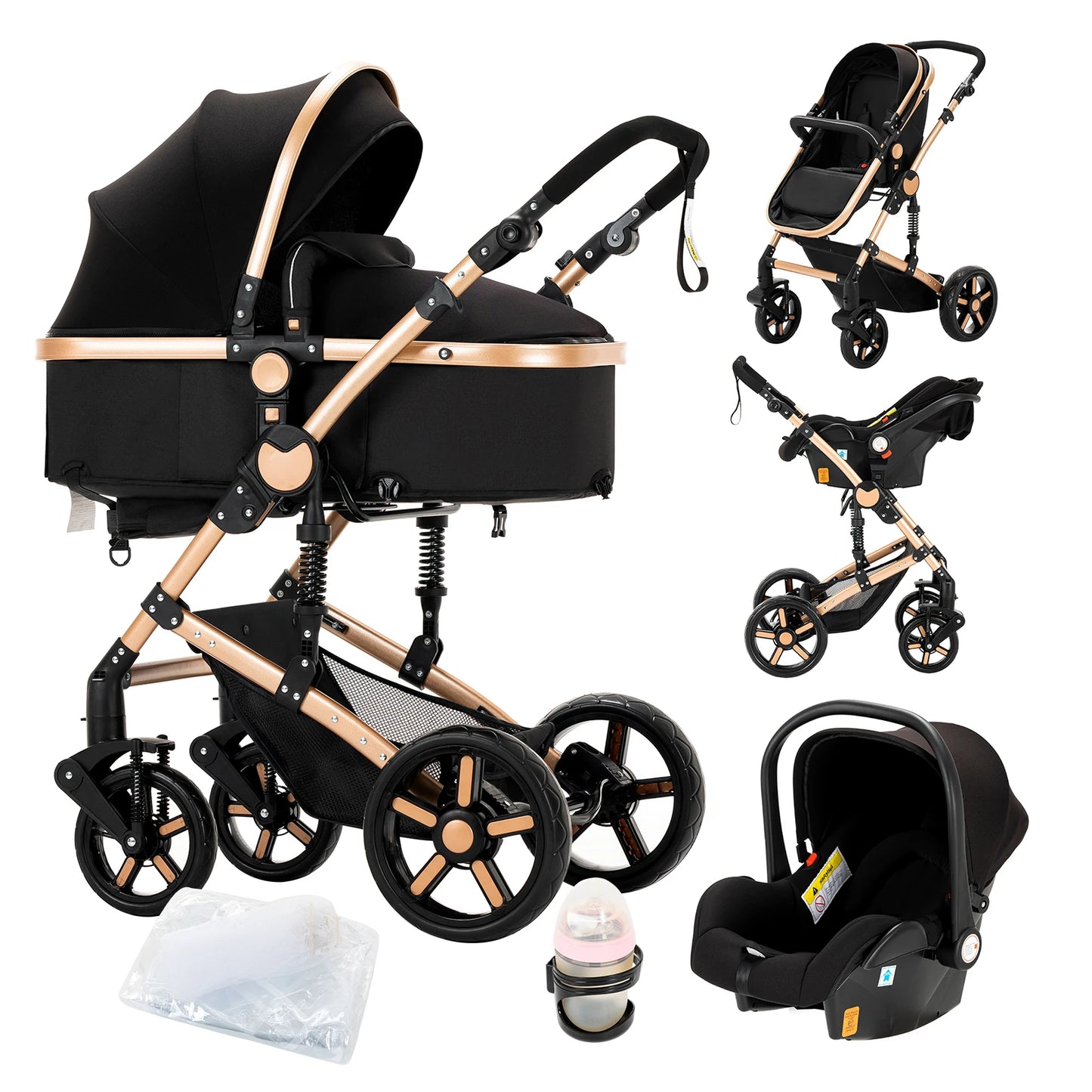Baby Stroller lightweight strollers 3 in 1 Stroller Baby Walker Baby Trolley 588 Baby Stroller Car for Newborn Baby Travel pram