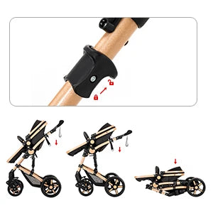 Baby Stroller lightweight strollers 3 in 1 Stroller Baby Walker Baby Trolley 588 Baby Stroller Car for Newborn Baby Travel pram
