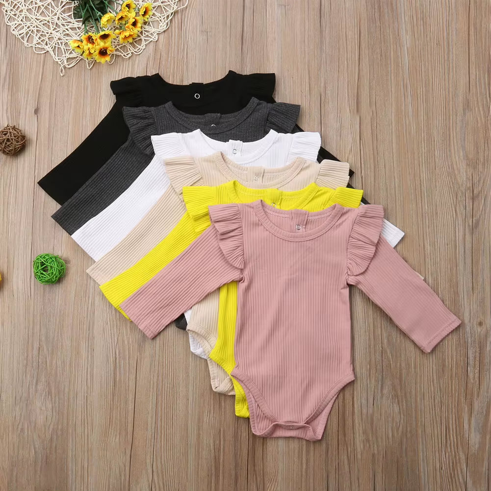 Baby Girl Rompers Autumn Princess Newborn Baby Clothes for 0-2Y Girls Boys Long Sleeve Jumpsuit Kids Baby Outfits Clothes