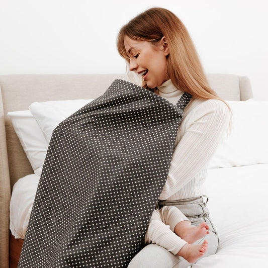Breastfeed Apron - White Stars-0