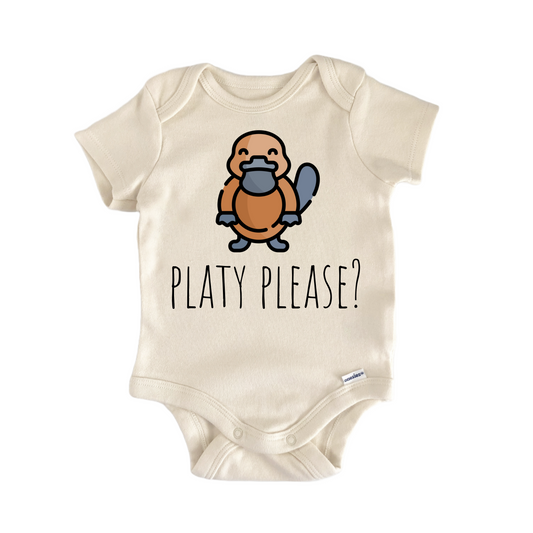 Duck Billed Platypus Beaver - Baby Bodysuit-0