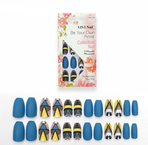 fake nails matte nail sheets-2