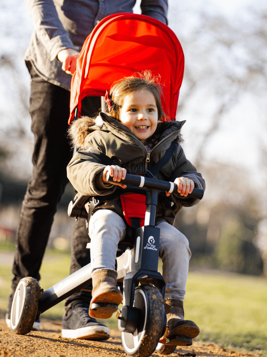 Foryourlittleone Xplor 6 in 1 Foldable Trike - Jet Black (10m-5y)-3