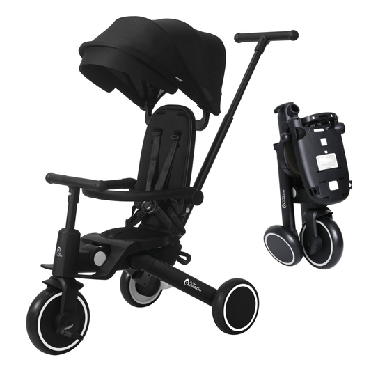 Foryourlittleone Xplor Foldable Trike - Jet Black (2025) - Clearance "Grade A Return"-0
