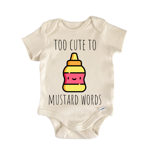 Mustard Condiment Hotsauce - Baby Bodysuit-0