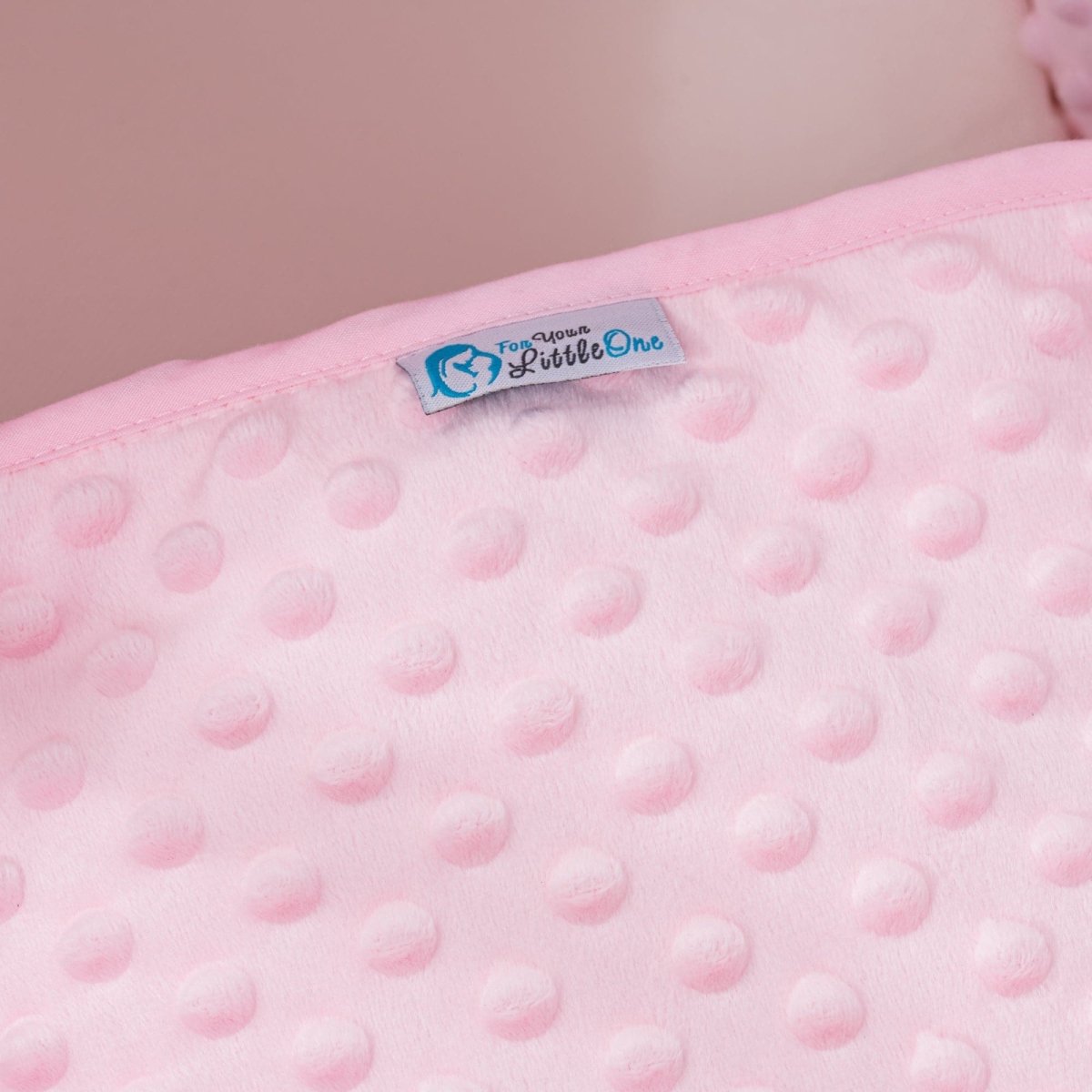 Pod Pink Dimple Moses Basket Bedding Set-2